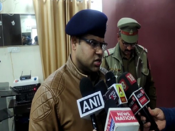 SP City Moradabad Amit Kumar Anand speaking to media persons on Thursday.