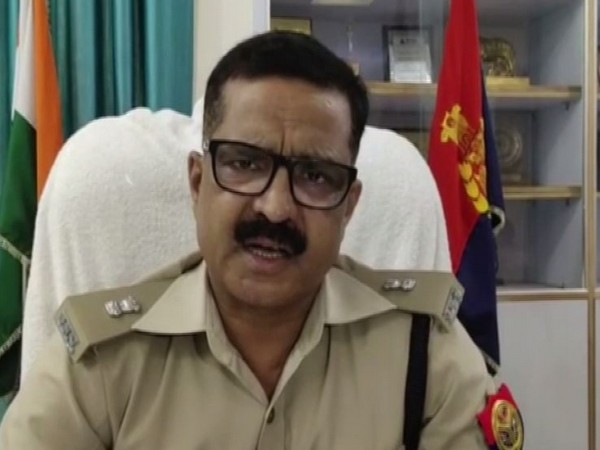 SP Greater Noida Ranvijay Singh talking to ANI at Greater Noida on Friday