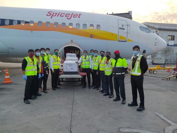 SpiceJet on Tuesday carried India's first consignment of Covid vaccine 'Covidshield' from Pune to Delhi.