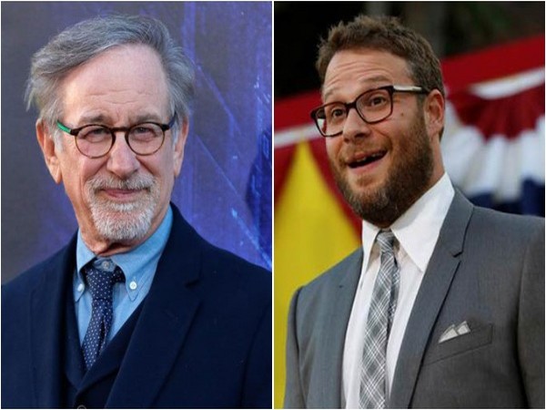Steven Spielberg and Seth Rogen