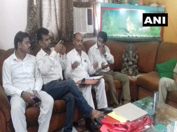 SP leaders under preventive detention at Kanpur on Monday 