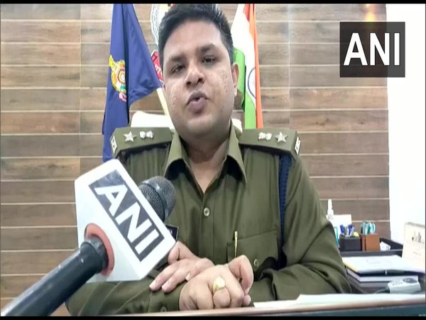   Kabirdham Superintendent of Police Shalabh Kumar Sinha speaks to ANI on Monday. (Photo/ANI)