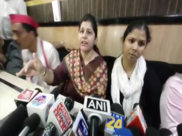 SP delegation members addressing a press conference in Shahjahanpur, Uttar Pradesh on Friday. Photo/ANI