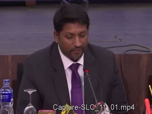 Sri Lanka's deputy Defence Minister Ruwan Wijewardene addressing a press conference on Wednesday in Colombo. Photo/ANI