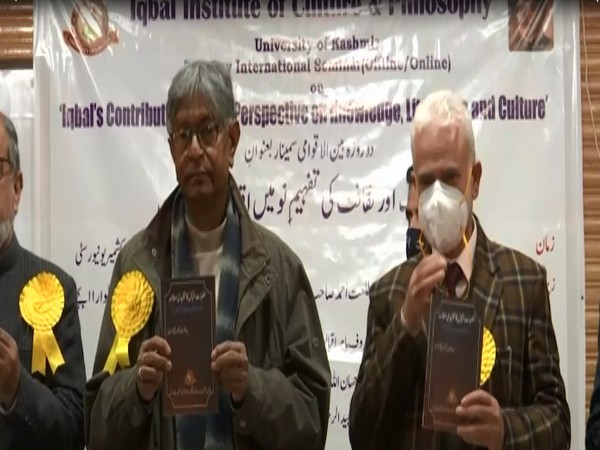 Iqbal Institute of Culture and Philosophy organised the seminar on the occasion of Allama Iqbal's 149th birth anniversary (Photo/ANI)