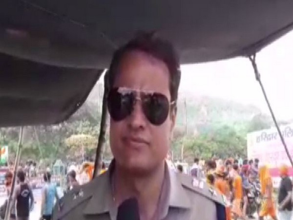 Janmajay Khanduri, SSP Haridwar talking to ANI on Sunday in Haridwar 