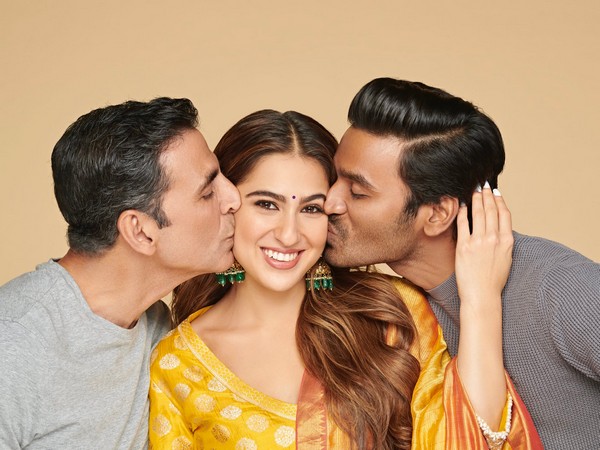 Actors Akshay Kumar, Sara Ali Khan and Dhanush (Image source: Instagram)
