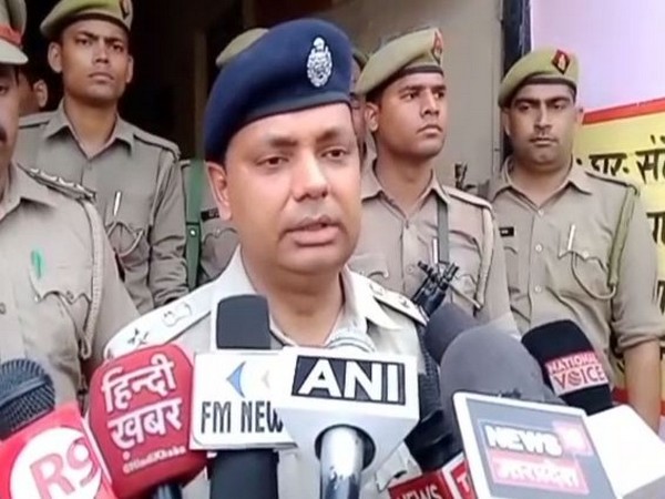 AIG, STF, Snehdeep Sharma speaking to media persons in Ludhiana on Sunday. Photo/ANI