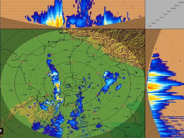 Visual representation of cloud formation over Delhi (Photo/Twitter)