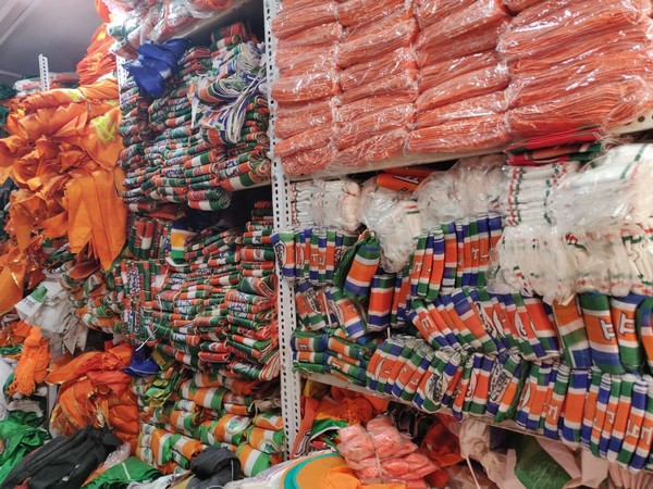 Stock kept at a traditional campaign goods store in Mumbai. Photo/ANI