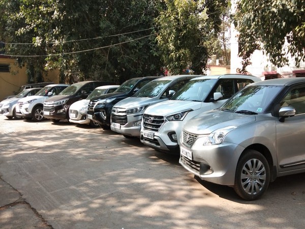 Eight stolen vehicles were seized by the police. Photo/ANI