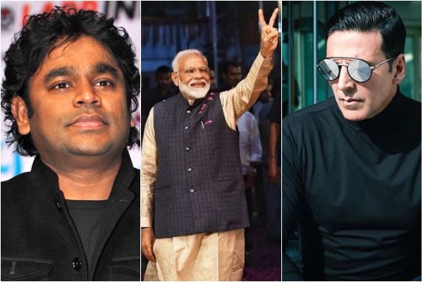 AR Rahman, PM Narendra Modi and Akshay Kumar