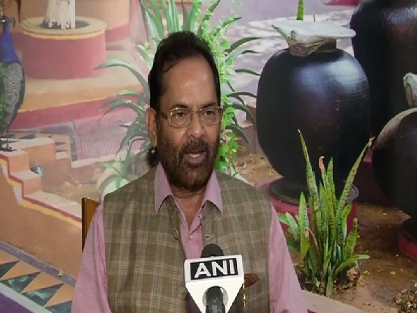 Union Cabinet Minister of Minority Affairs, Mukhtar Abbas Naqvi. (Photo/ANI)