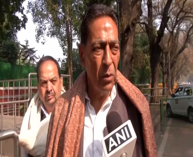 Delhi Congress unit president Subhash Chopra speaking to ANI in New Delhi on Wednesday. Photo/ANI