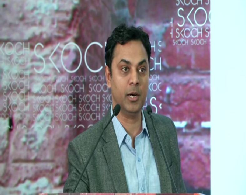 Chief Economic Advisor KV Subramanian speaking at the India Economic Forum event in New Delhi on Friday. Photo/ANI