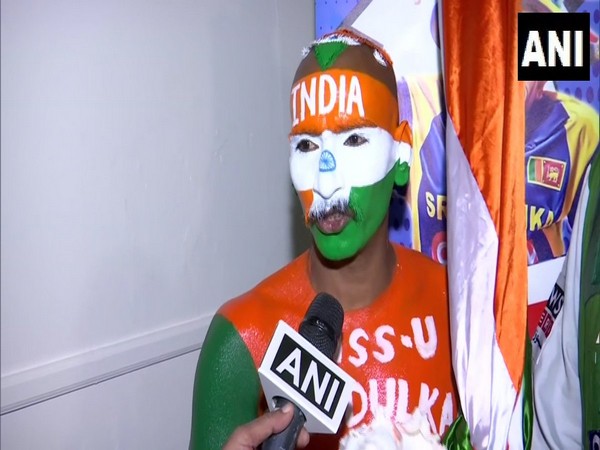 Indian supporter Sudhir Gautam