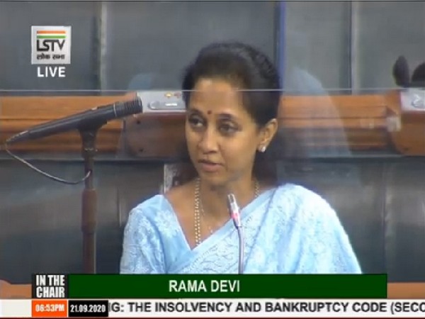 NCP MP Supriya Sule speaking in Lok Sabha on Monday.