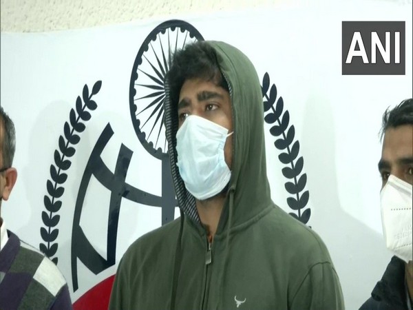 Arrested accused Aumkareshwar Thakur in Delhi. (ANI/photo)