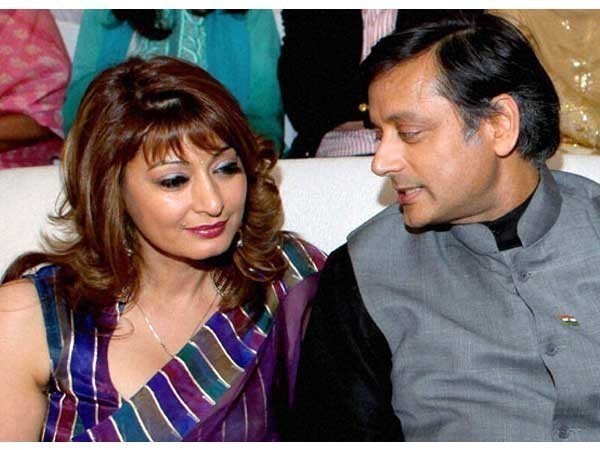 Congress leader Shashi Tharoor and his late wife Sunanda Pushkar (File photo)
