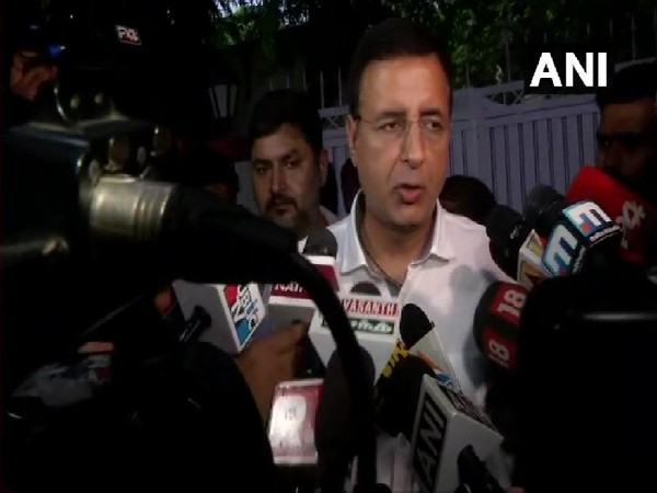 Congress Communications chief Randeep Singh Surjewala speaking to media in New Delhi on July 6.Photo/ANI