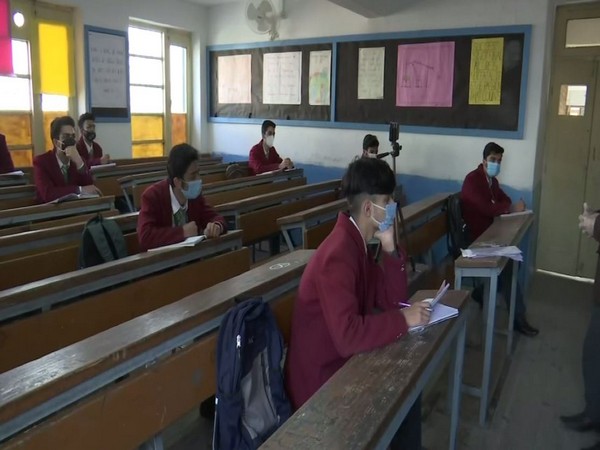 Visual of Tyndale - Biscoe school in Jammu and Kashmir after schools reopened