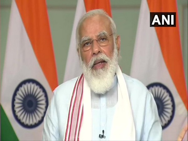 Prime Minister Narendra Modi speaking after inaugurating college and administration buildings of the Rani Lakshmi Bai Central Agricultural University on Saturday via video conferencing.