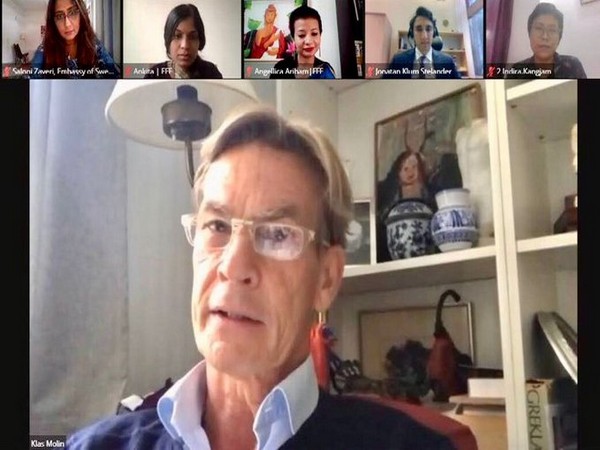  Sweden's Ambassador to India Klas Molin during a virtual event.