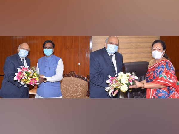 MoS Railways, Darshana Vikram Jardosh and Danve Raosaheb Dadarao (left) (Photo/ANI)