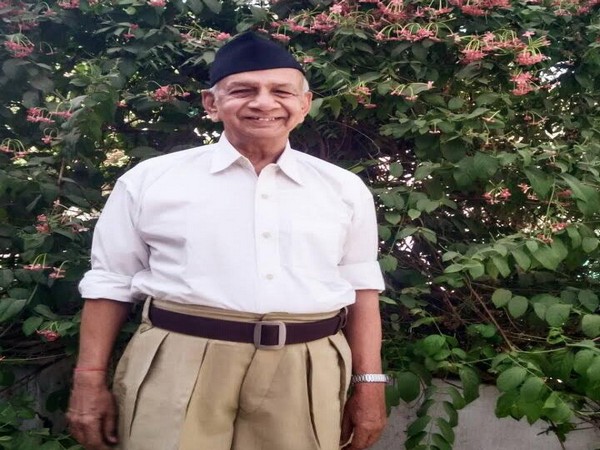 Former RSS leader Amrutbhai Kadiwala (Photo/Twitter)