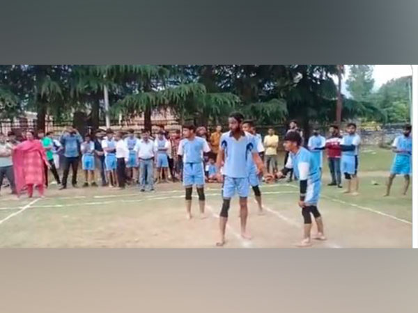 Children play Kabaddi in Kishtwar (Photo/Twitter/J-K Government)