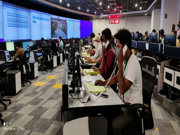 Visual of the call centre in Bhubaneswar (Photo/ANI)