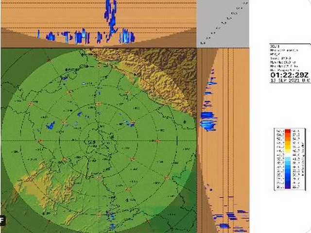 Visual representation of rains in North India (Photo/Twitter/IMD)