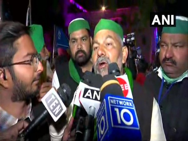 Rakesh Tikait, Spokesperson BKU speaking to media on Wednesday.