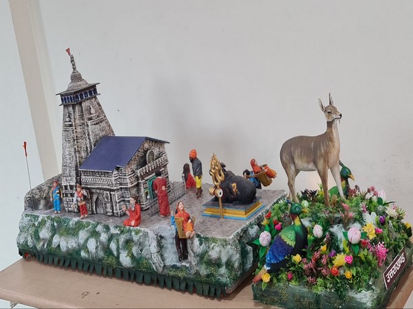 A visual of Uttarakhand's tableau representing 'Kedarkhand'. (Photo/ANI)