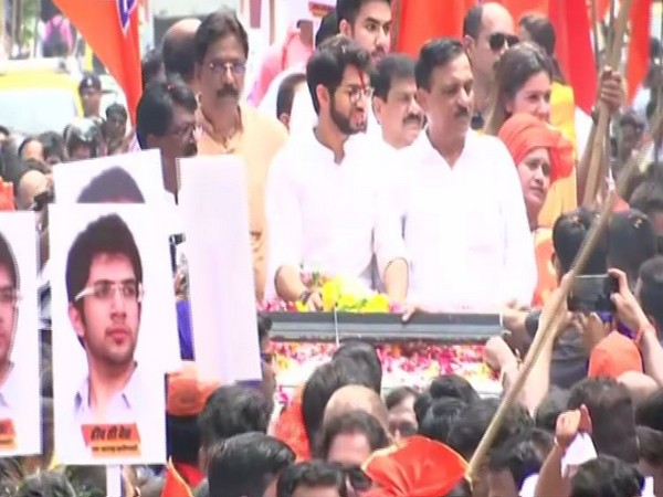 Shiv Sena leader Aaditya Thackeray in Mumbai on Thursday. Photo/ANI