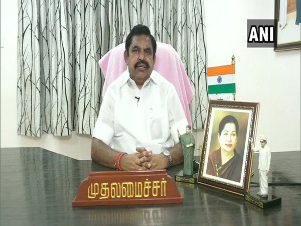 Tamil Nadu Chief Minister Edappadi Palaniswamy [File Photo/ANI]
