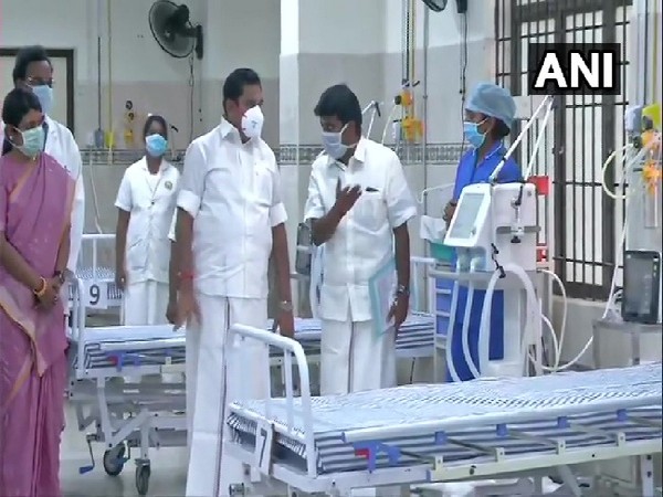 Tamil Nadu Chief Minister Edappadi Palanisamy visiting a special COVID-19 ward in Chennai on Friday.