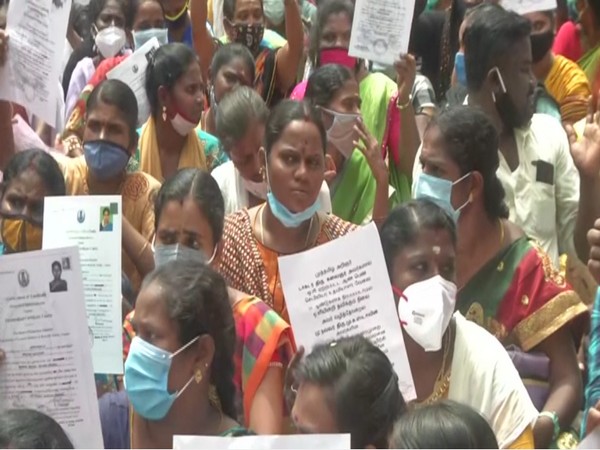 Visual from the protest site (Photo/ANI)