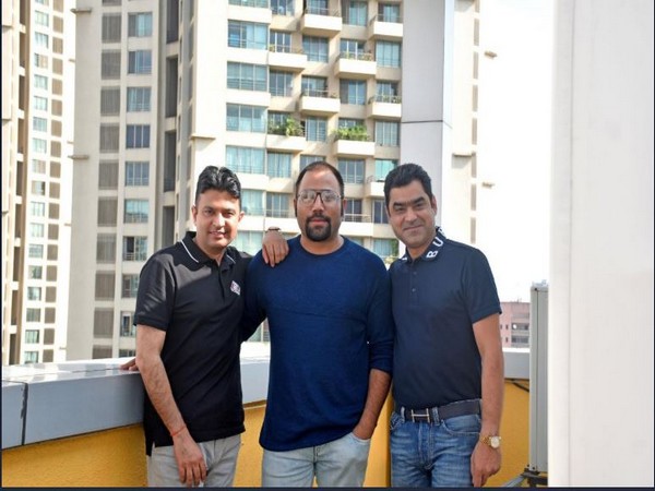 Bhushan Kumar, Sandeep Reddy Vanga and Murad Khetani (Image courtesy: Twitter)