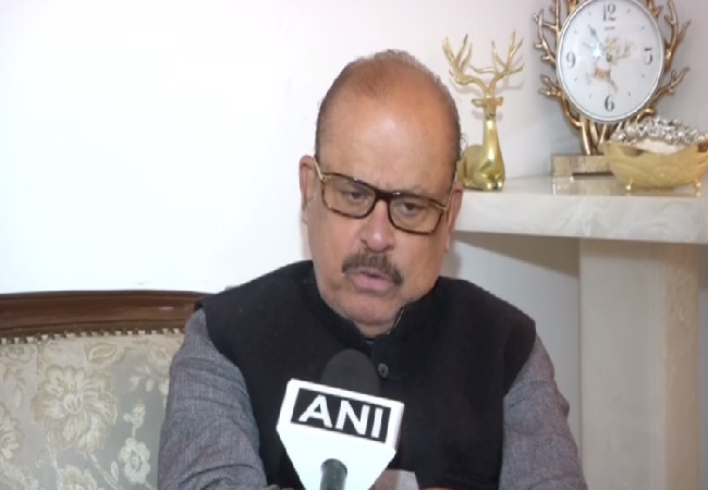 Congress leader Tariq Anwar speaking to ANI in New Delhi. 