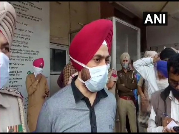 SP Jagjeet Walia speaking to media on Sunday. 