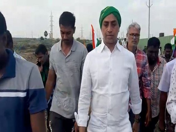 Telugu Desam Party (TDP) MP Galla Jayadev detained in Andhra Pradesh. Photo/ANI