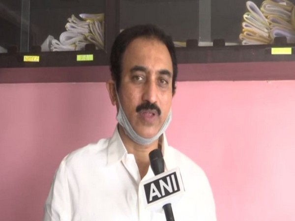 TDP spokesperson GV Ramakrishna Prasad speaking to ANI on Monday. Photo/ANI