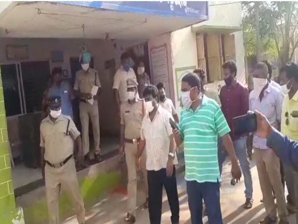 TDP leader Kuna Ravi Kumar, who is accused of abusing and threatening a tehsildar, produced before judicial first class magistrate in Andhra Pradesh's Srikakulam on Wednesday. Photo/ANI