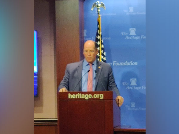 Florida Congressman Ted Yoho addressing an event in Washington DC on Wednesday. (Picture Credits: ORF Twitter)