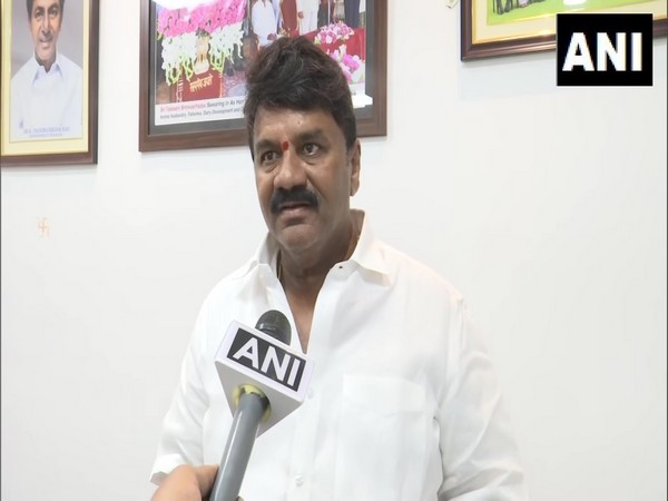 Telangana Minister Talasani Srinivas Yadav speaking to ANI on Friday. (Photo/ANI)