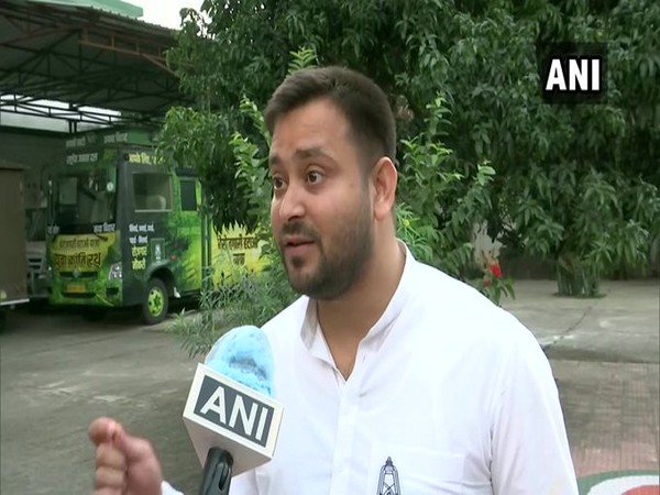 RJD leader Tejashwi Yadav speaking to ANI on Thursday.