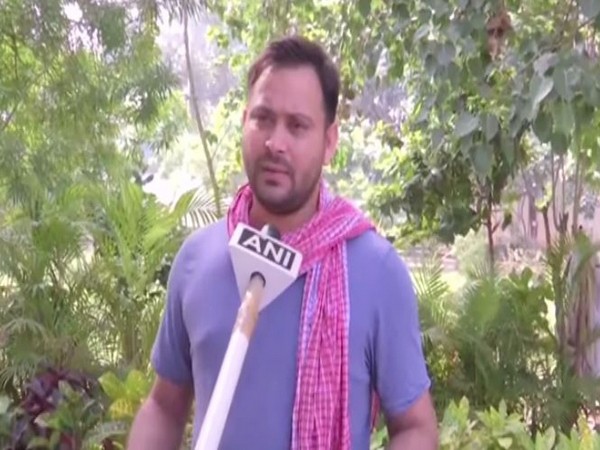 RJD leader Tejashwi Yadav speaking to ANI in Patna on Tuesday. Photo/ANI