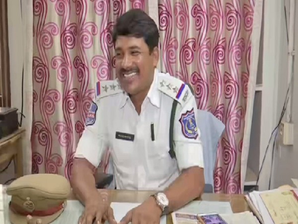 Telangana traffic police official A Nagamallu. Photo/ANI