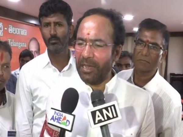 Minister of State for Home Affairs, G. Kishan Reddy while speaking to ANI on Sunday. (Photo/ANI)